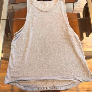 lululemon athletica Gray Tank Top Silver Lined